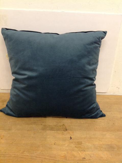 24" Haggerty's Blue Velvet Pillow