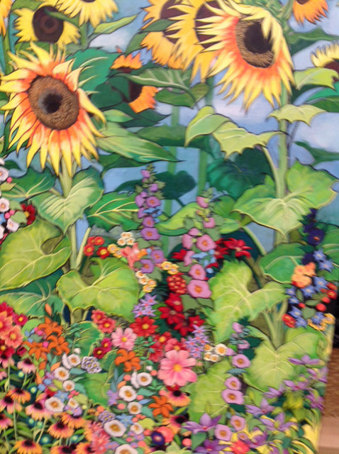 35" X 60" Summer Garden Two By Zaleski