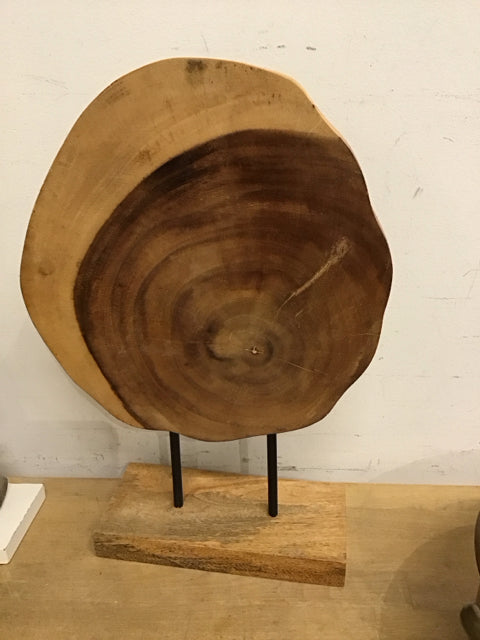 17" Wood Slice Sculpture