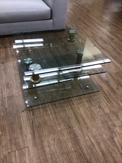 Swivel Glass Coffee Table