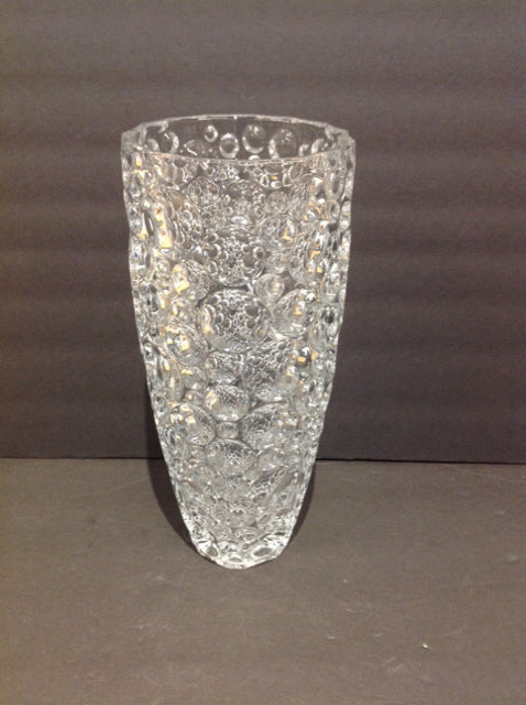 14" Bohemian Bubble Glass Vase
