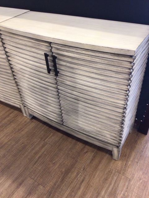 2 Door Ribbed Front/Curved Cabinet