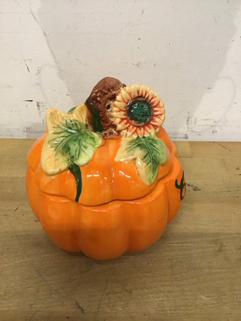 Lidded Ceramic Pumpkins