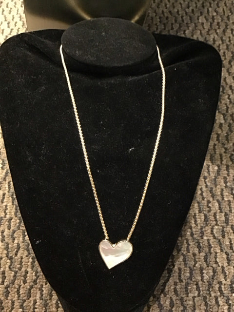 David Yurmin Style MOP Heart Necklace