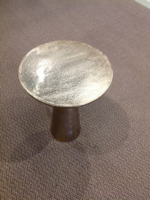 21" Gold Tone Accent Table