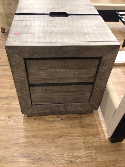 Ashley Furniture Light Wood Two Drawer Nightstand