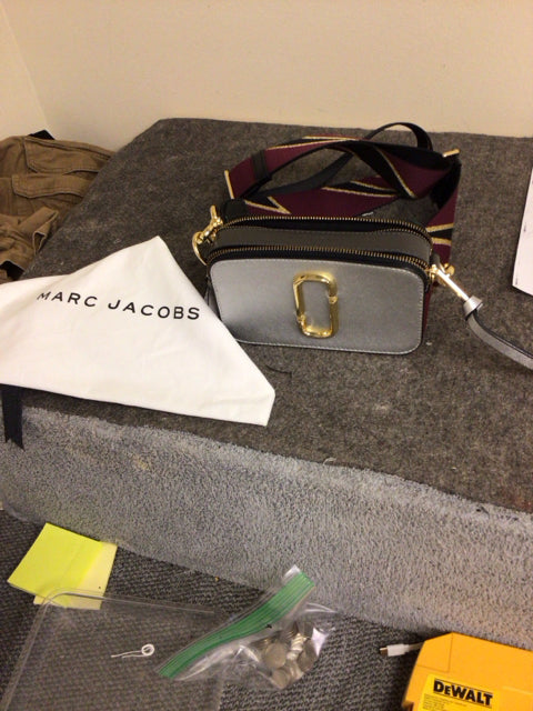 Marc Jacobs Silver Camera Bag W/Bag