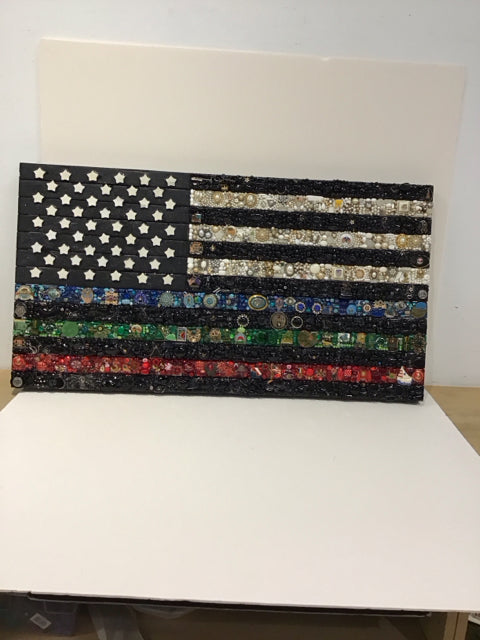 40x21 1st Responder American Flag Susan David