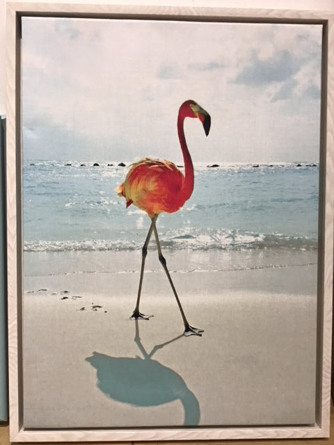 18"x24" Flaming On The Beach Art