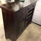 18x56 Carved Front Panel Bar Cabinet