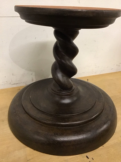 8" Wood Barley Twist Pedestal