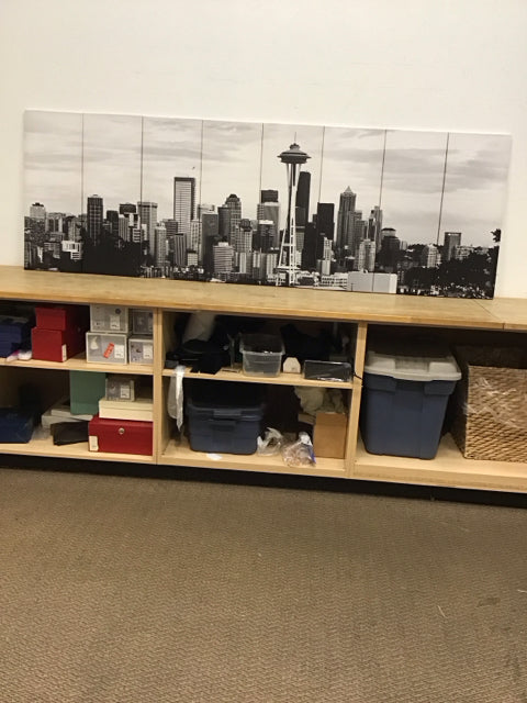 8-Pc Seattle City Scape Photo on Canvas
