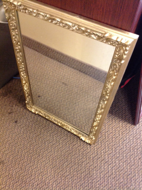 Mirror- 17" X 26" Ornate Gold