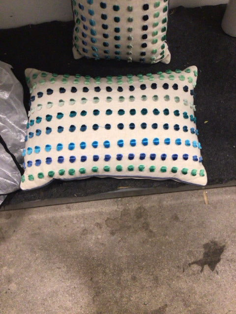 18â€ Crate &
 Barrel
 Solstice Dot 
Lumbar 
Pillow