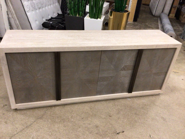 80" X 20" X 32" AS-IS Universal Furniture Brinkley Credenza/Hutch(Marks On Top)