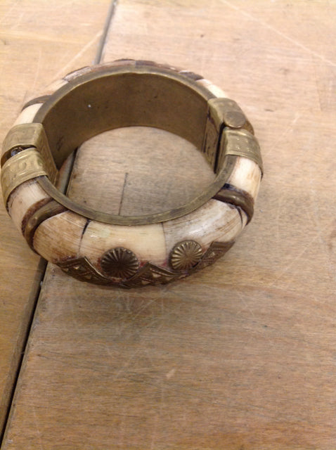 Bracelet- Brass Bone Bangle