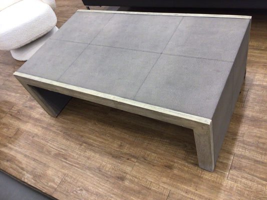 Uttermost Shagreen/Wood Coffee Table 28x48