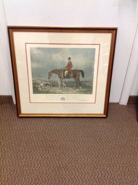 28x30 Framed Mr Davis "The Traverser"  Horse Print