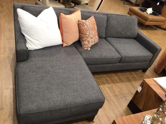 Jonathan Lewis Grey Two PC Fabric Sofa