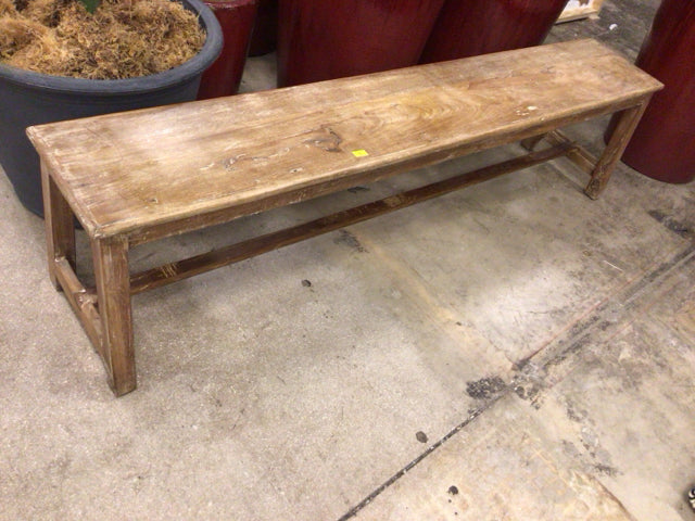 71 1/2" Rustic Wood Bench