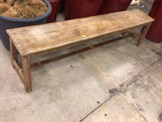 71 1/2" Rustic Wood Bench