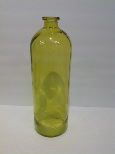 16" Yellow Glass Jar