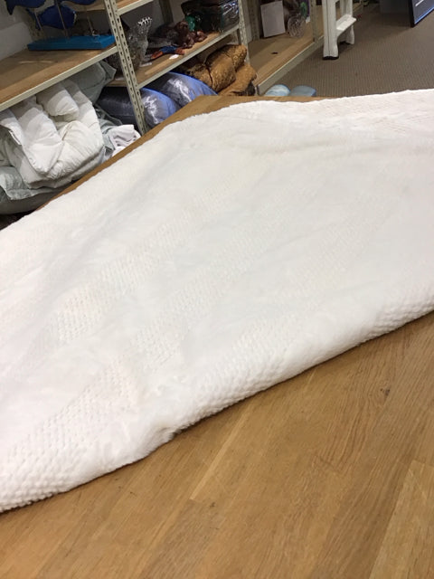 Cream Color Plush Throw