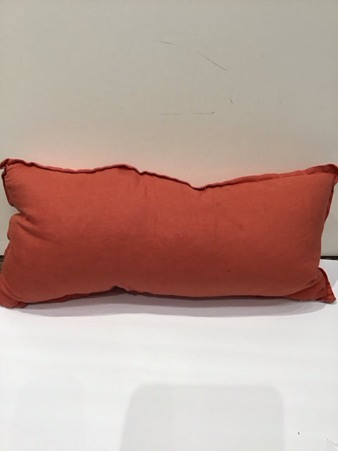 Peach Color Lumbar Pillow