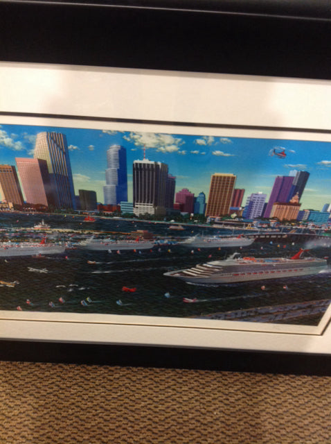 31" X 38" Signed Boat Parade Print