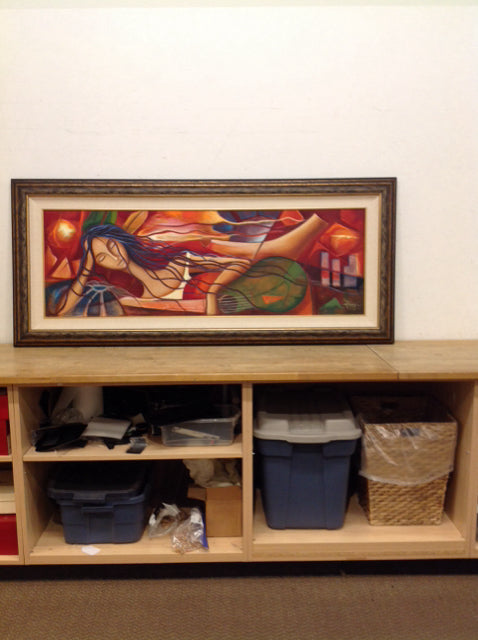 31x71 "Belleza Tropical" Original Oil Juan Carlos Ramirez