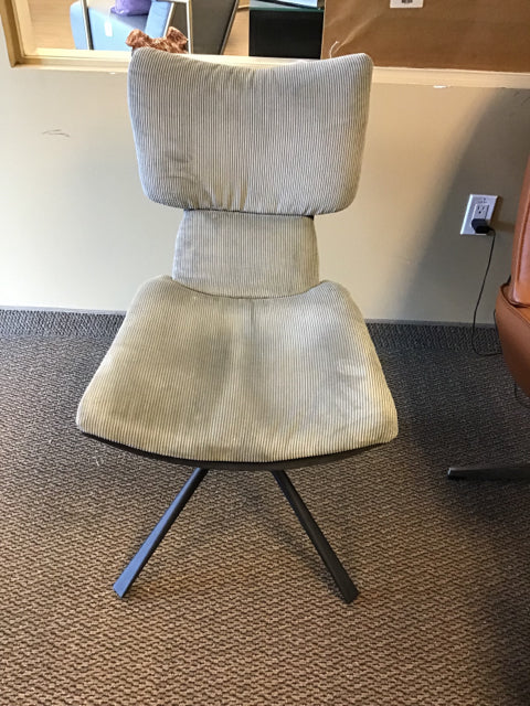 Grey Suede/Corduroy Swivel Desk Chair