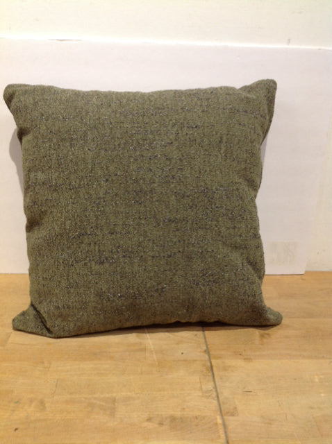 Dark Green Linen Pillow
