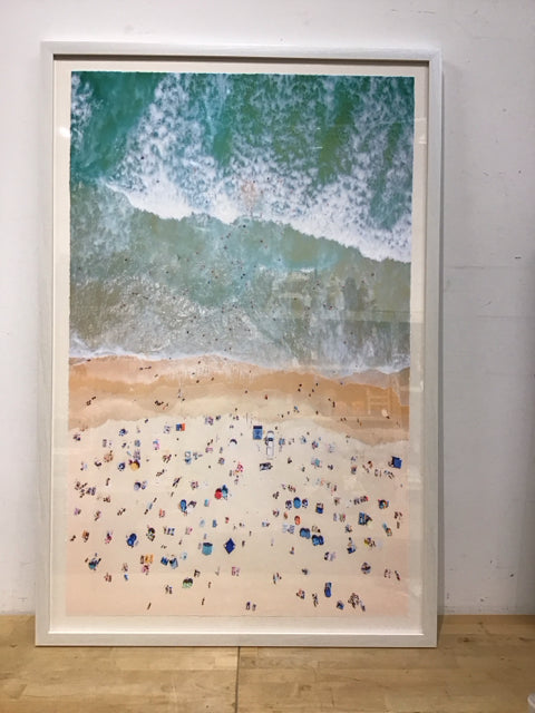 36x45 Framed Overhead Beach Print