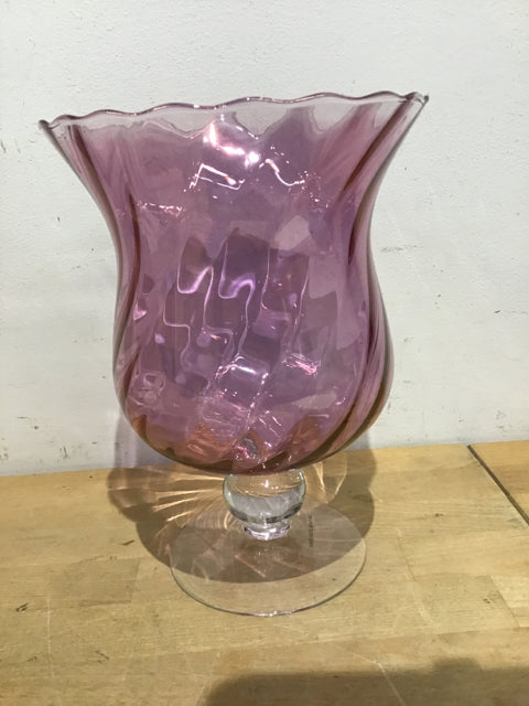 9.5" Vase Lavender Swirl