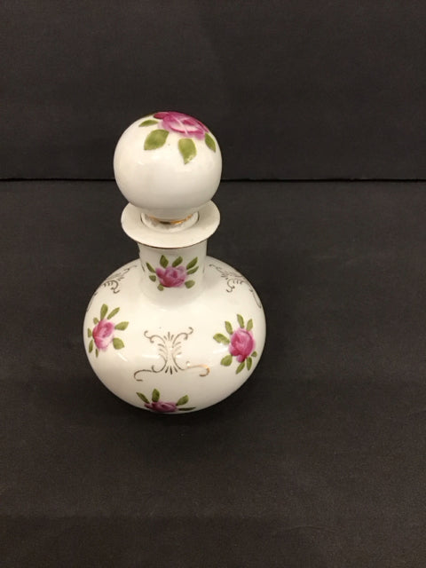 Irice Porcelain Perfume Bottle Floral Decor