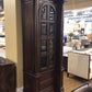 AS-IS Hooker Dark Wood Display Cabinet