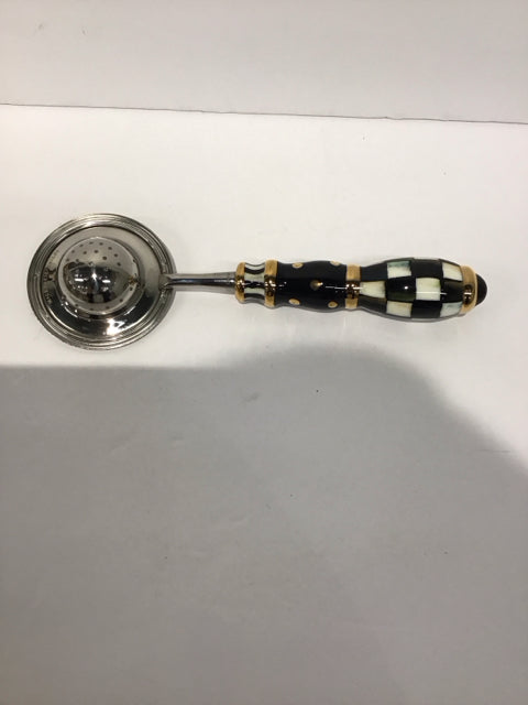MacKenzie Childs Courtly Check Tea Strainer