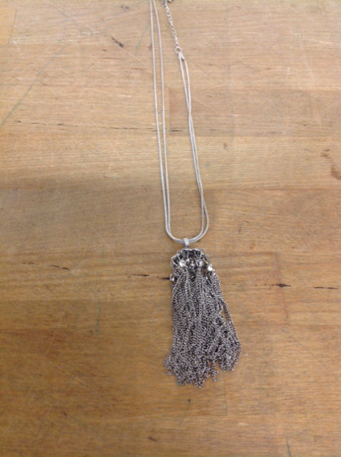 Necklace- Silver Mesh Chains