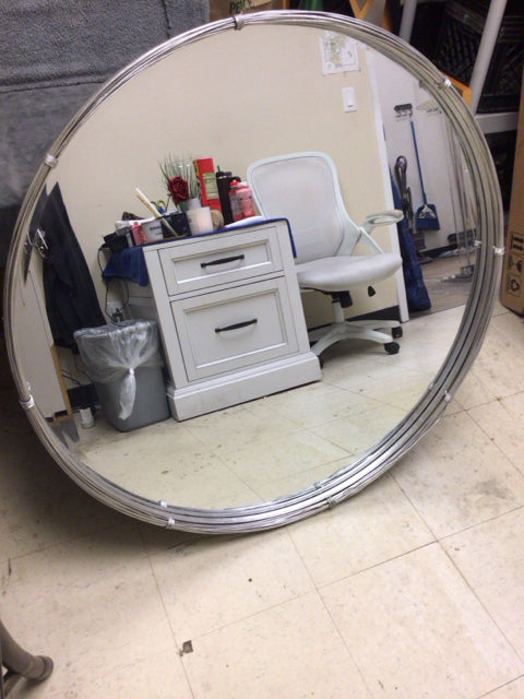 40" Uttermost Round Silver Mirror