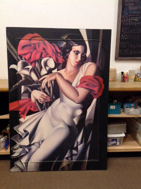 42x60 Tamara de Lempicka "Portrait of Ira" On Canvas