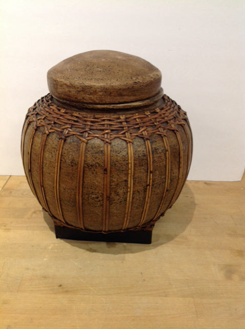 Oriental Rice Box w/Lid