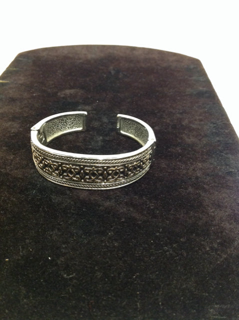 Silver/Gold Decorative Cuff Bracelet