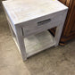 20" X 16" X 22" AS-IS RH Baby & Child Laguna White Washed One Drawer Nightstand