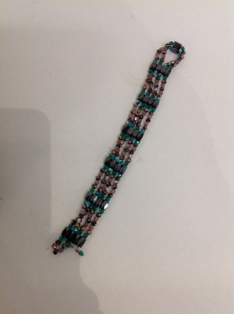 Beaded Magnetic Bracelet Converts to Necklace