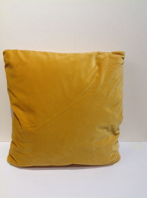Yellow Velour Pillow