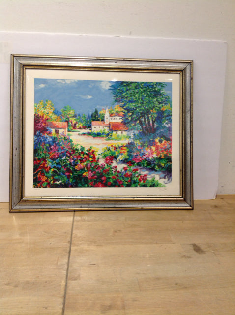 21.5x18 Framed Alex Perez "Spring in Bloom" S/N
