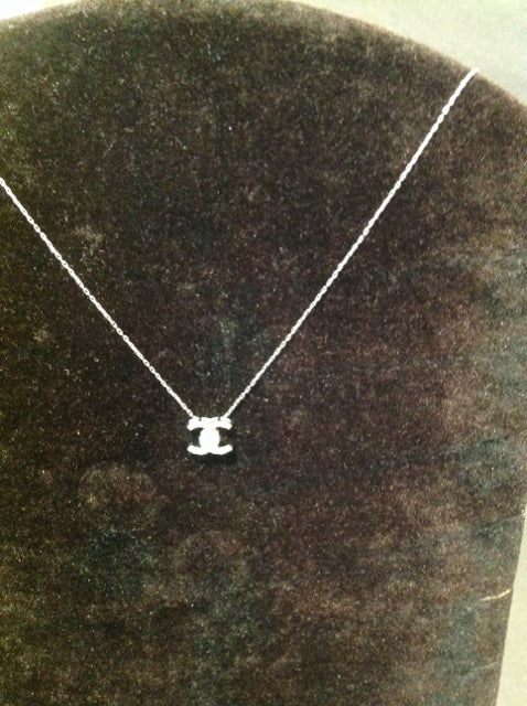 18" Chanel Style Gold Emblem Necklace