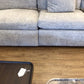 AS-IS Baker Furniture Bespoke Grey Chenille Down Filled Sectional W/Extra Batter