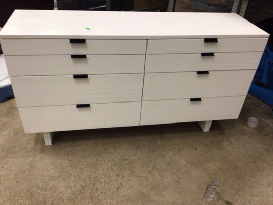White Six Drawer Dresser