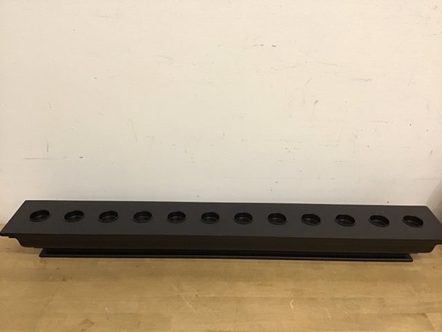 36" Black Wood 12 Votive Holder